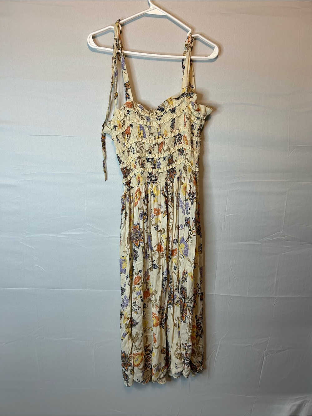 FREE PEOPLE ISLA FLORAL PRINT MIDI DRESS Size Small Boho Hippie 71 - Picture 9 of 9